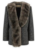 Valentino Garavani Bicolor Virgin Wool Coat