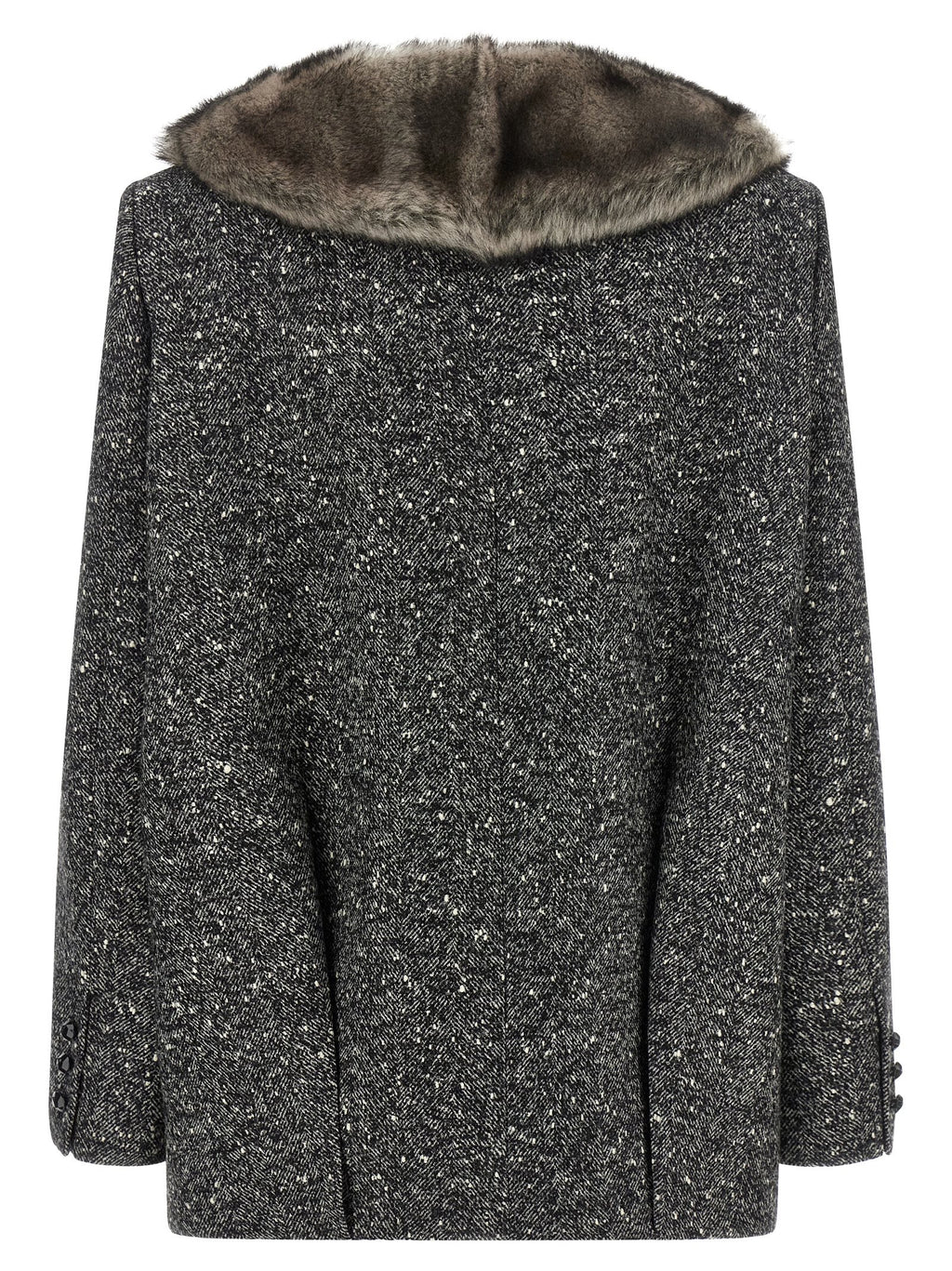 Valentino Garavani Bicolor Virgin Wool Coat