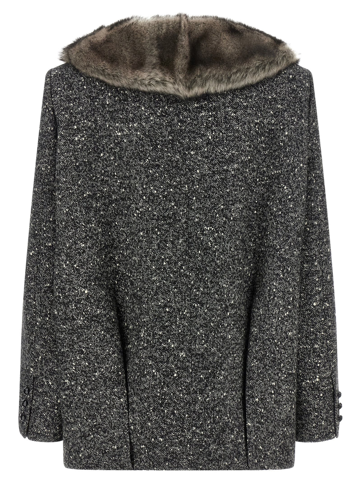 Valentino Garavani Bicolor Virgin Wool Coat
