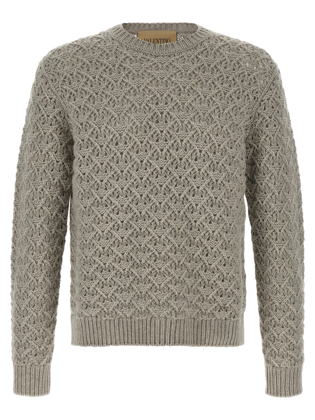 Valentino Garavani Gray Virgin Wool Cardigan