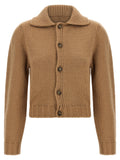 MM6 Maison Margiela Beige Wool Cardigan