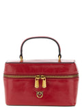 PINKO Red Calfskin Crossbody Bag