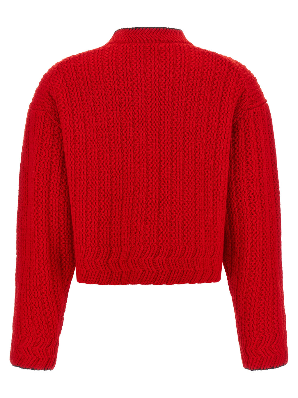 Chloé Red Wool Cardigan