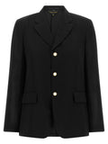 Comme Des Garçons Black Polyester Blazer