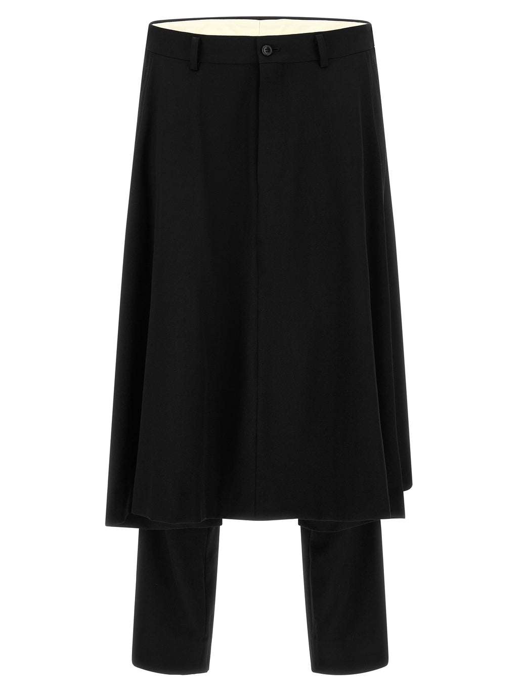 Comme Des Garçons Black Wool Dress Pants