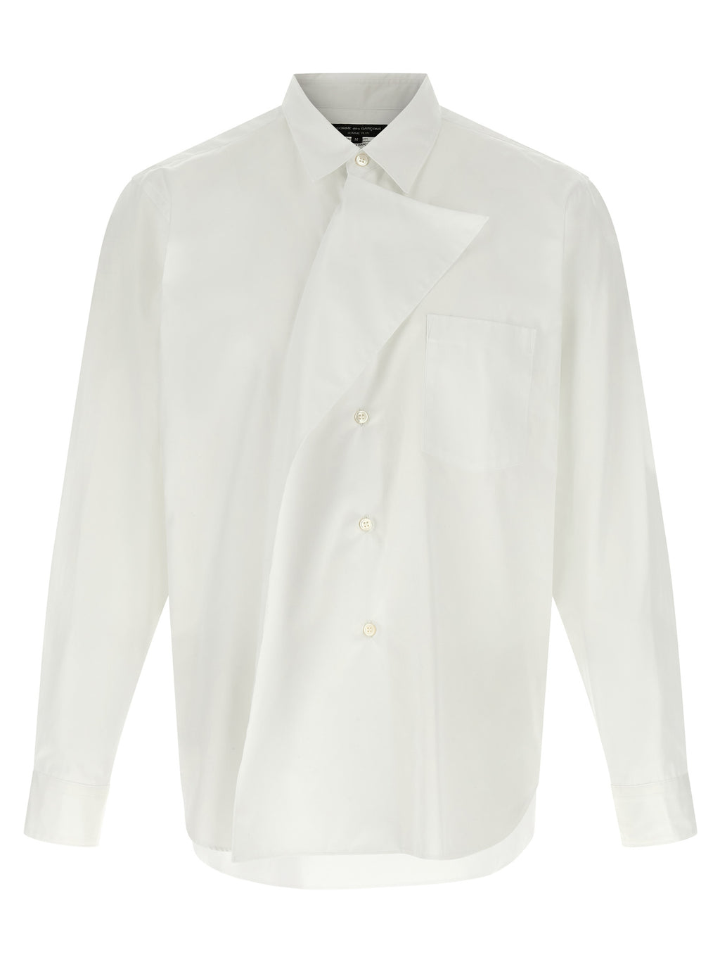 Comme Des Garçons White Cotton Blouse