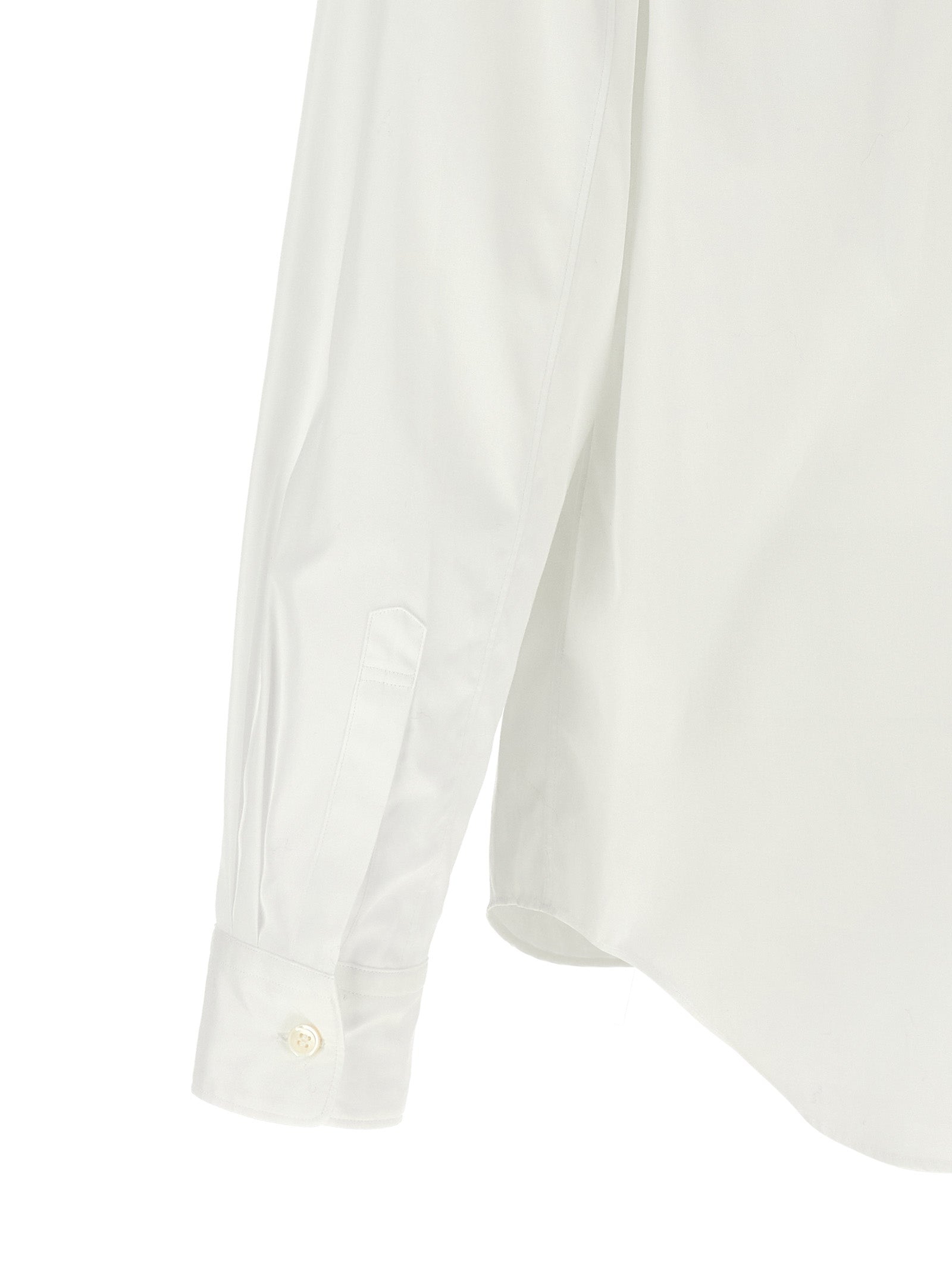 Comme Des Garçons White Cotton Blouse