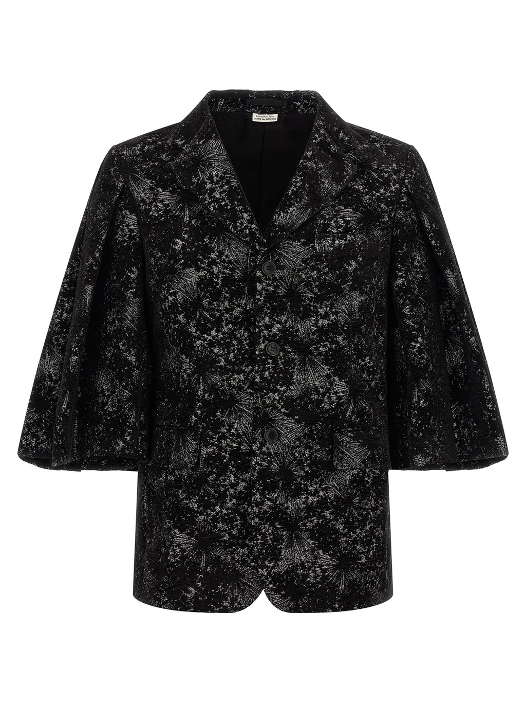 Comme Des Garçons Black Polyester Blazer