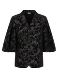 Comme Des Garçons Black Polyester Blazer