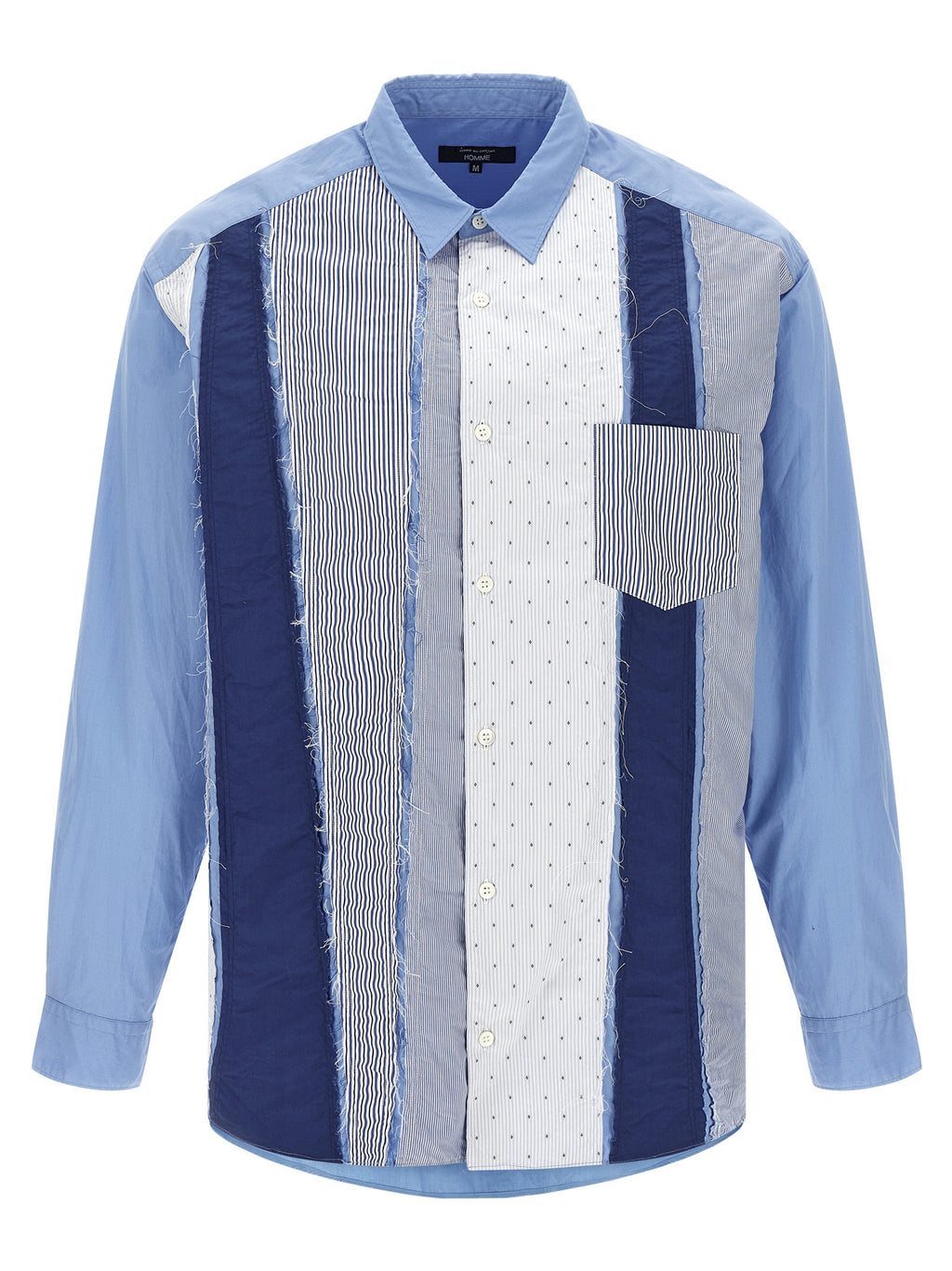 Comme Des Garçons Blue Cotton Blouse