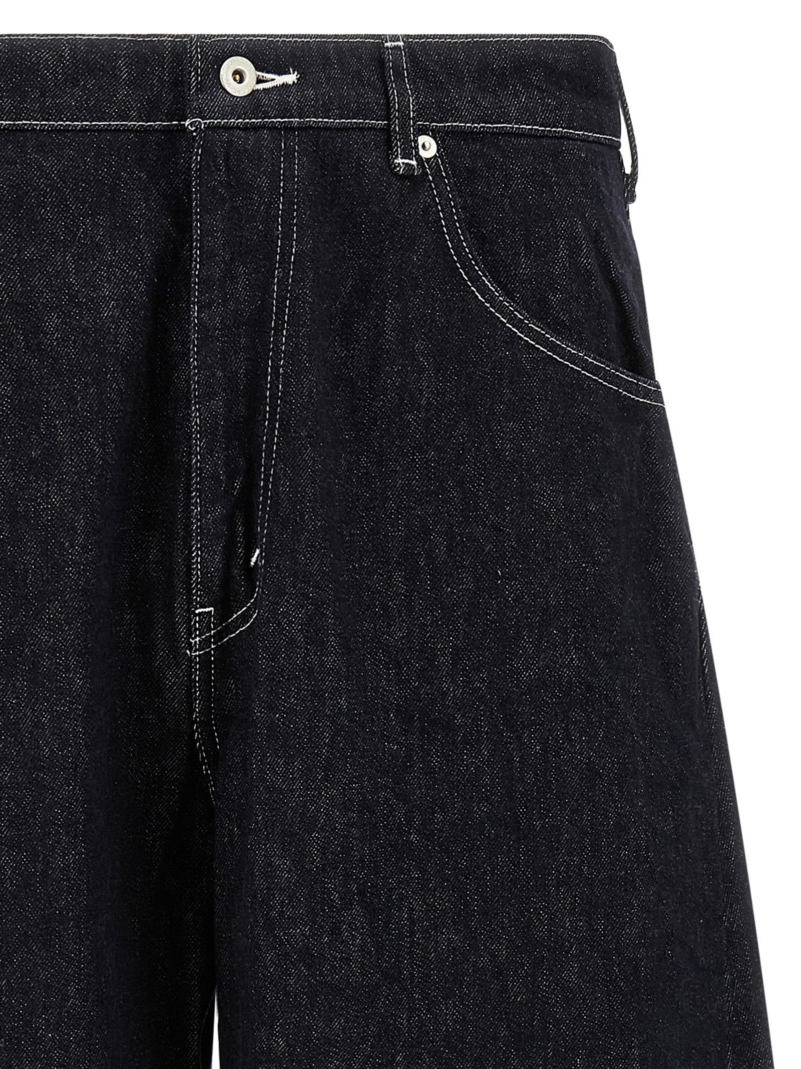 Comme Des Garçons Blue Cotton Jeans Denim