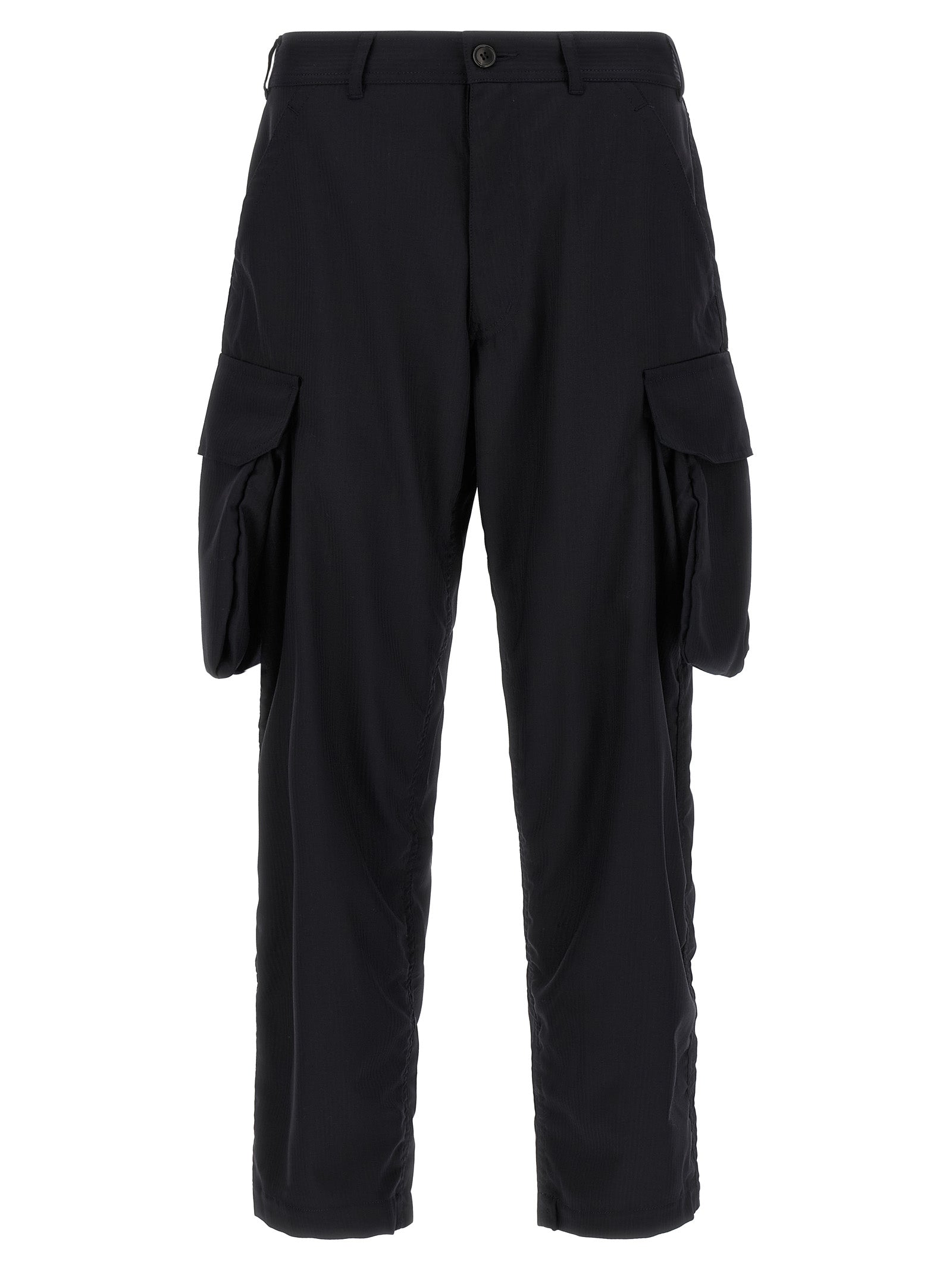 Comme Des Garçons Blue Polyester Cargo Pants
