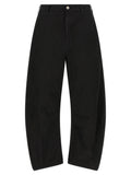 Comme Des Garçons Black Polyester Casual Pants