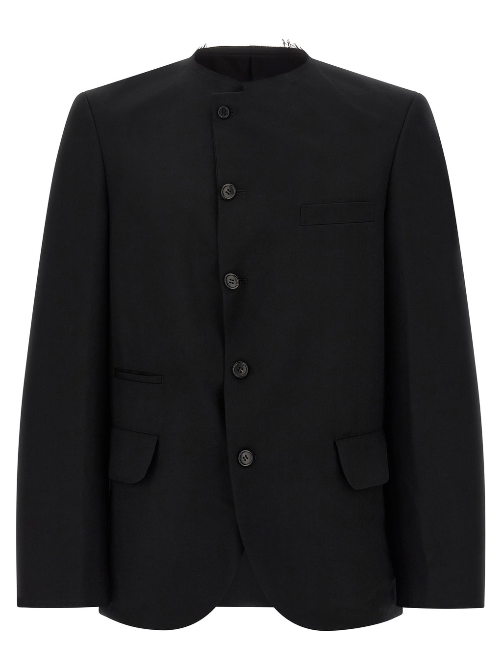Comme Des Garçons Black Wool Blazer