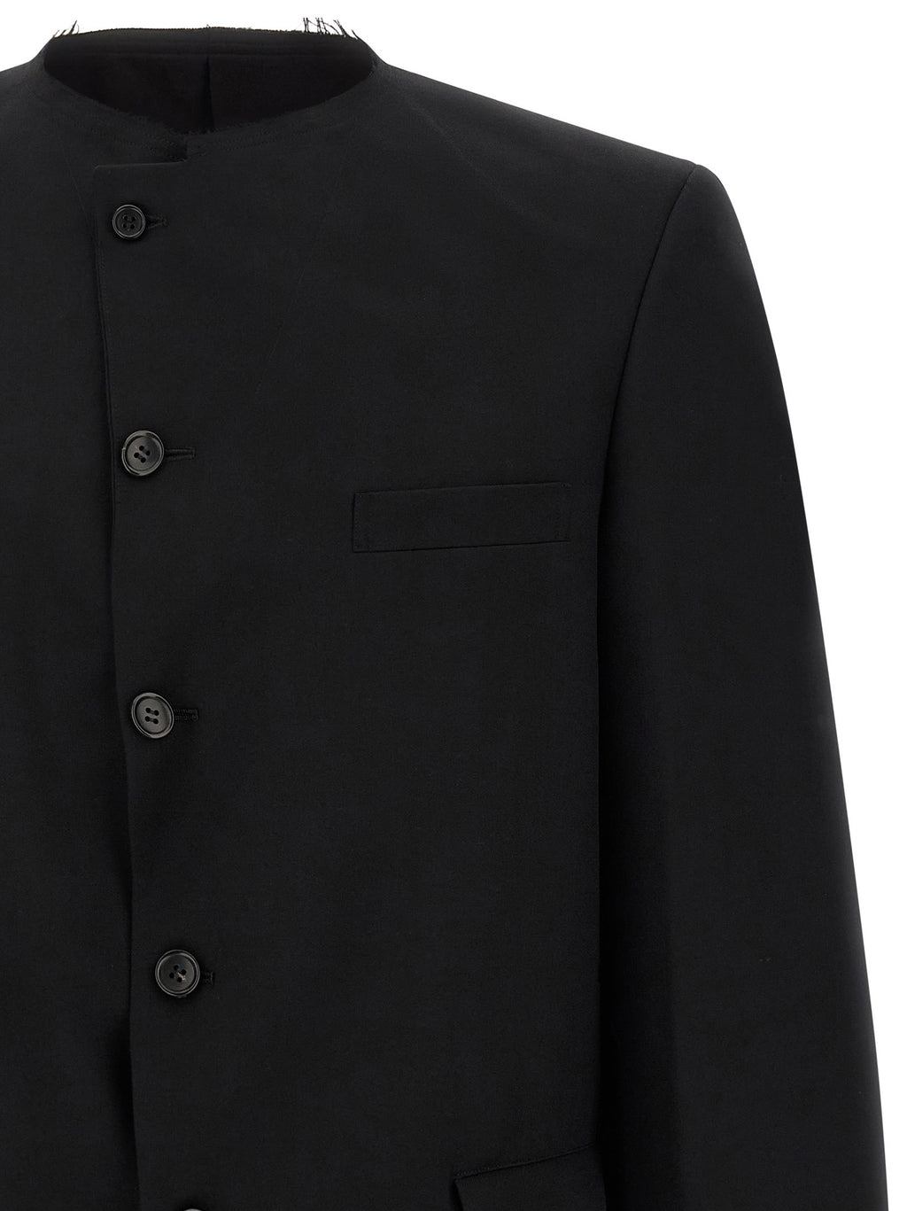 Comme Des Garçons Black Wool Blazer