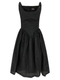 Vivienne Westwood Black Polyester Midi Dress