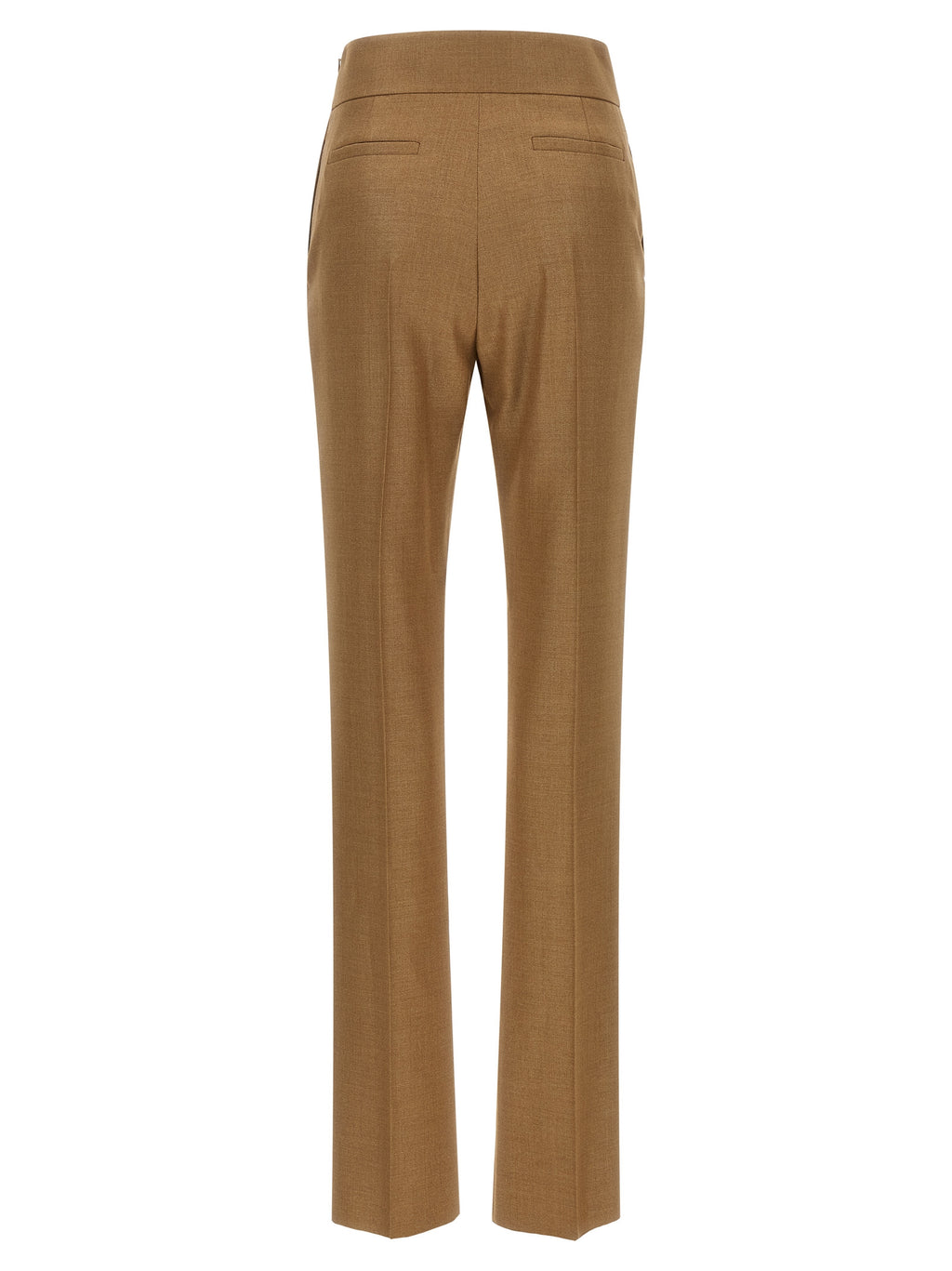 Valentino Garavani Beige Virgin Wool Dress Pants