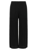 Issey Miyake Black Polyester Casual Pants