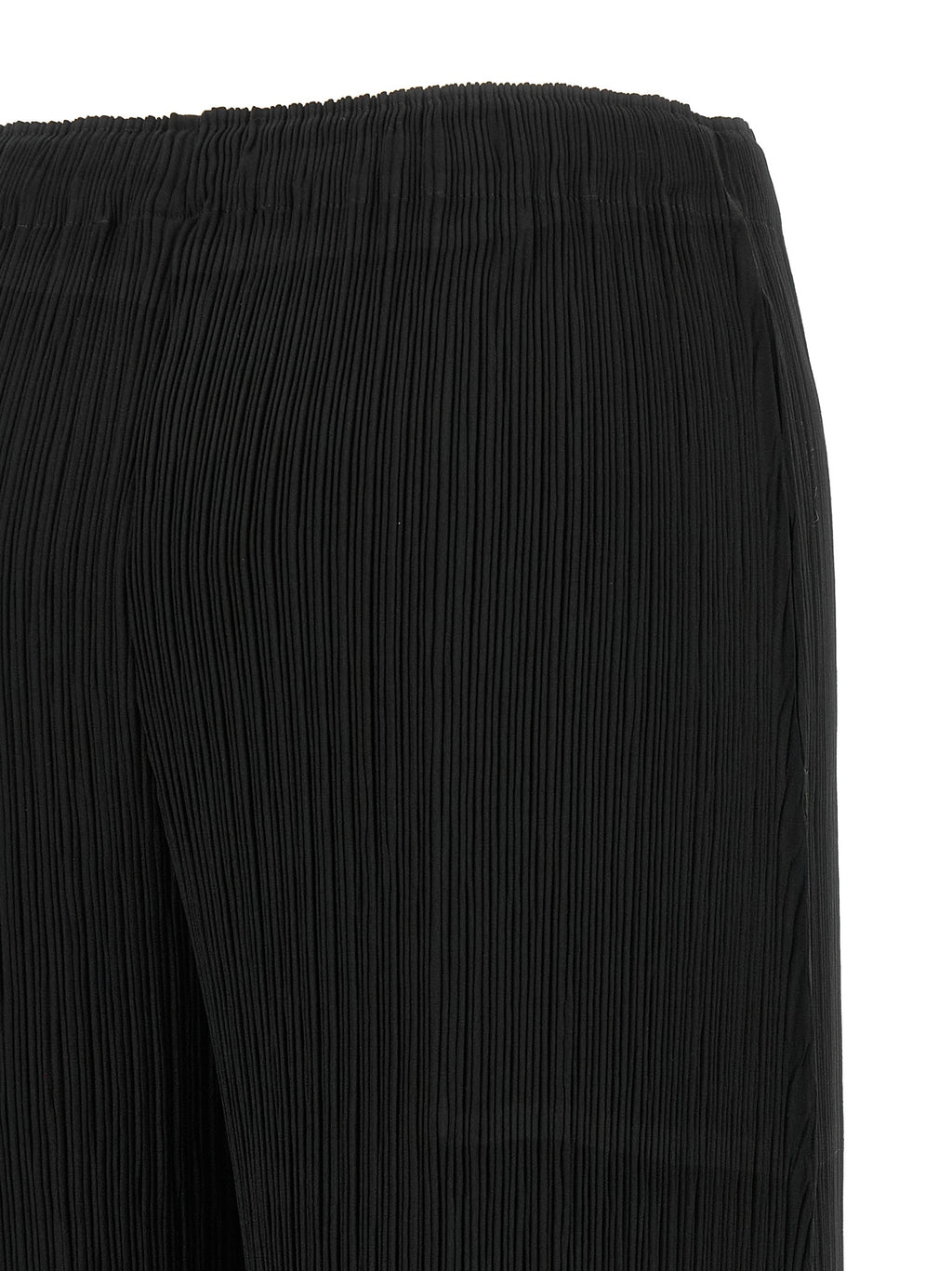 Issey Miyake Black Polyester Casual Pants