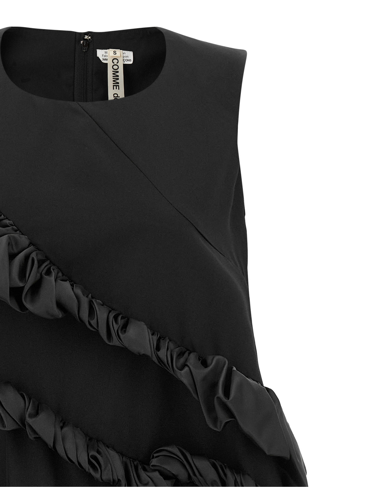 Comme Des Garçons Black Polyester Short Dress