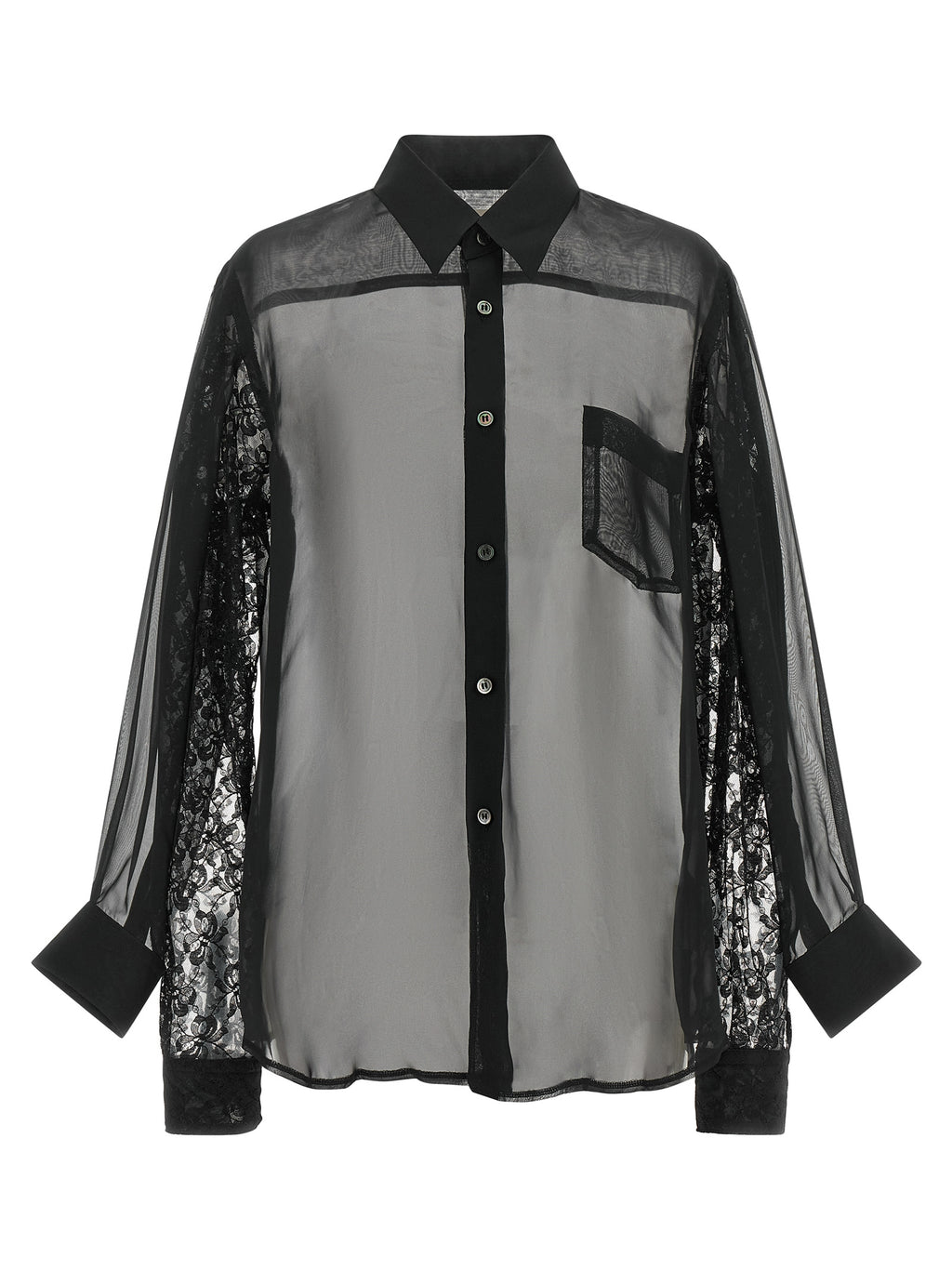 Comme Des Garçons Black Polyester Blouse