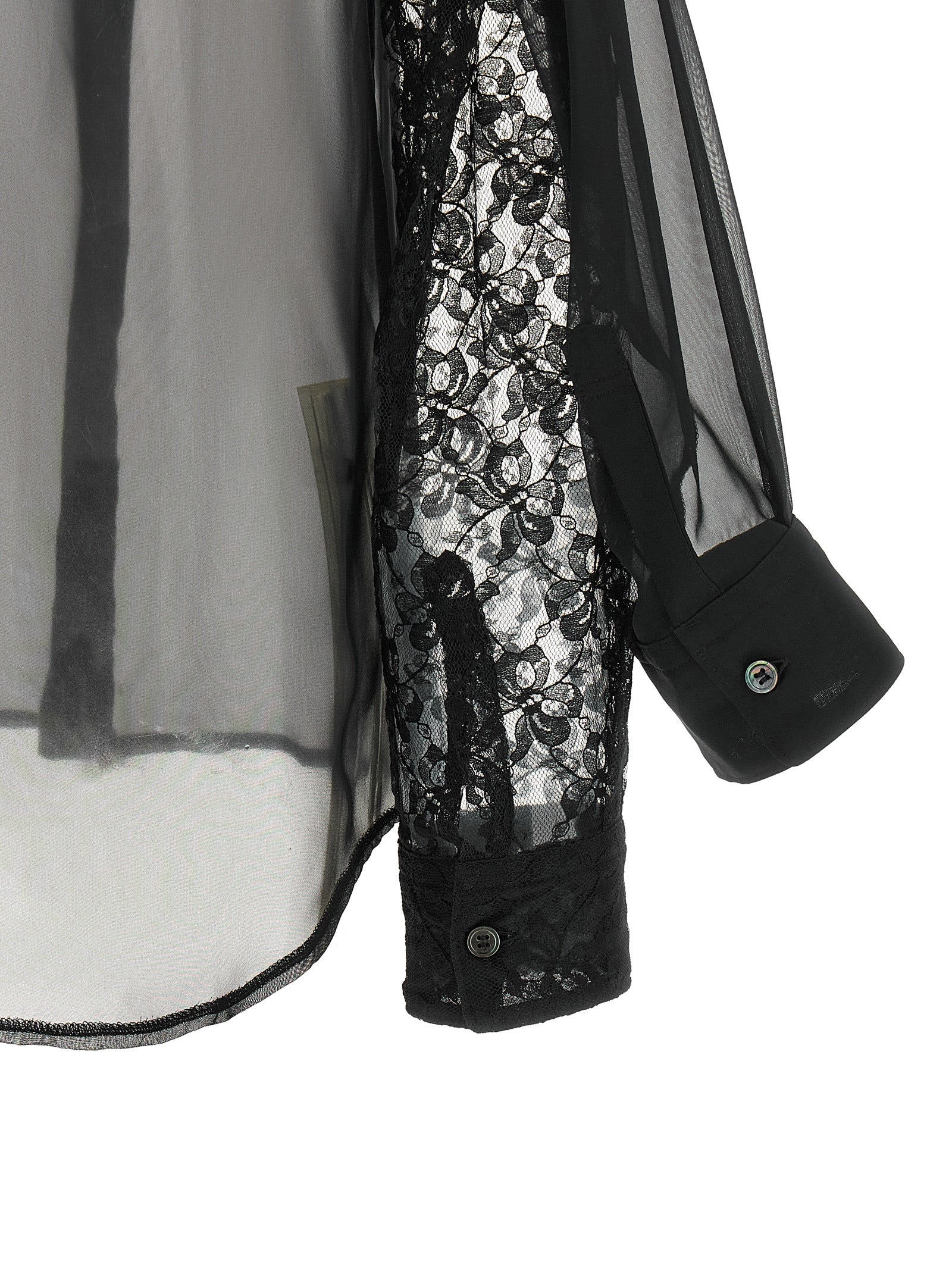 Comme Des Garçons Black Polyester Blouse
