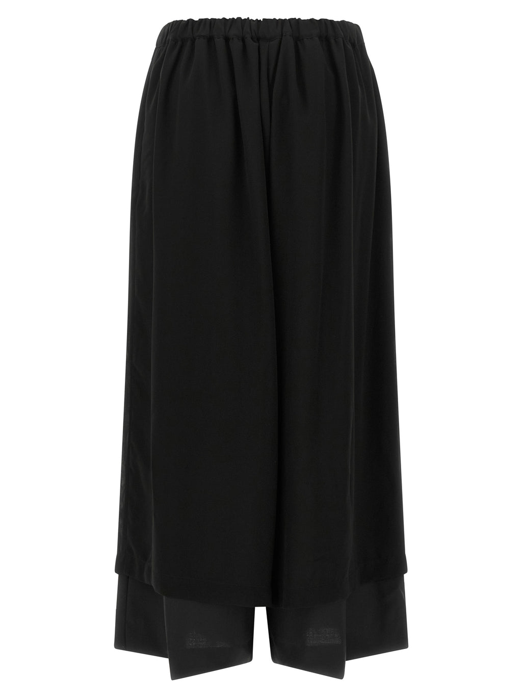 Comme Des Garçons Black Wool Casual Pants