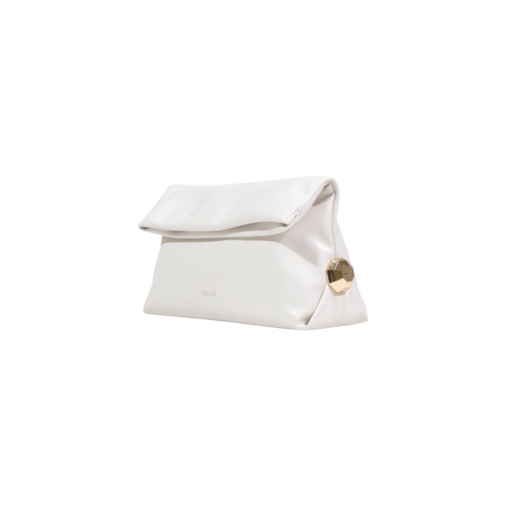 Liu Jo Cream Polyethylene Clutch Bag