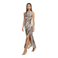 Guess Brown Polyester Long Dress