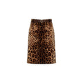 Max Mara Brown Cotton Midi Skirt