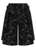 Comme Des Garçons Black Polyester Bermuda Shorts