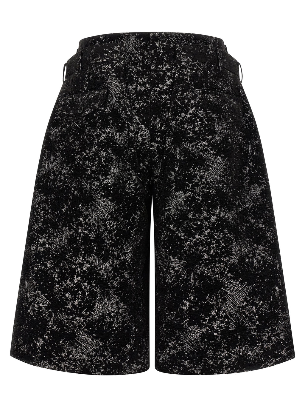 Comme Des Garçons Black Polyester Bermuda Shorts