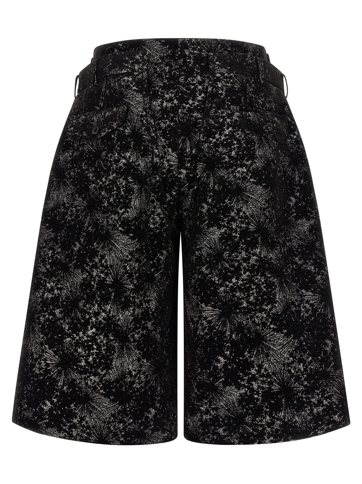 Comme Des Garçons Black Polyester Bermuda Shorts