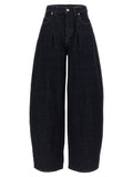 Jacquemus Blue Cotton High-Waisted Jean