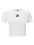 Fendi White Cotton T-Shirt