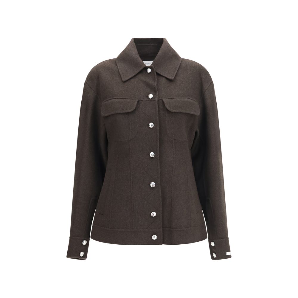 Max Mara Brown Wool Oves Aries Full-Length Jacket