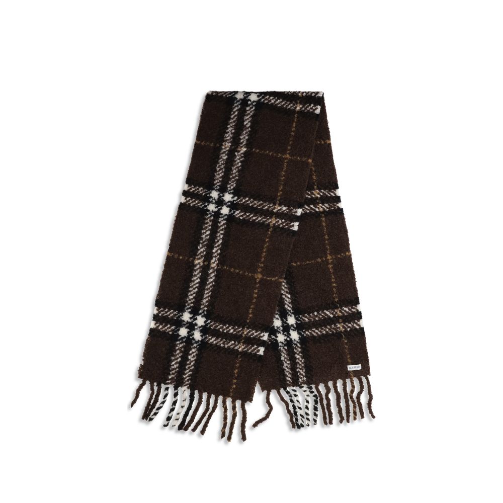 Burberry Brown Alpaca Vicugna Pacos Scarf