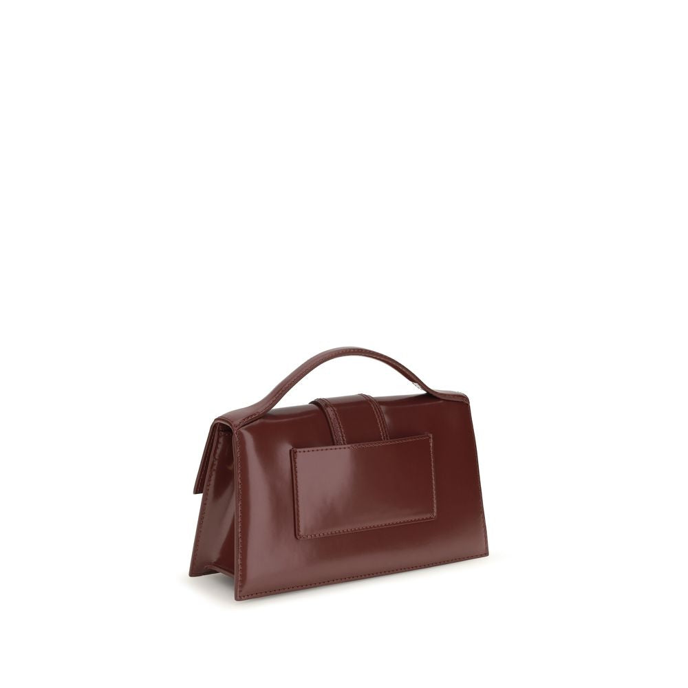 Jacquemus Bordeaux Calf Leather Bos Taurus Shoulder Bag