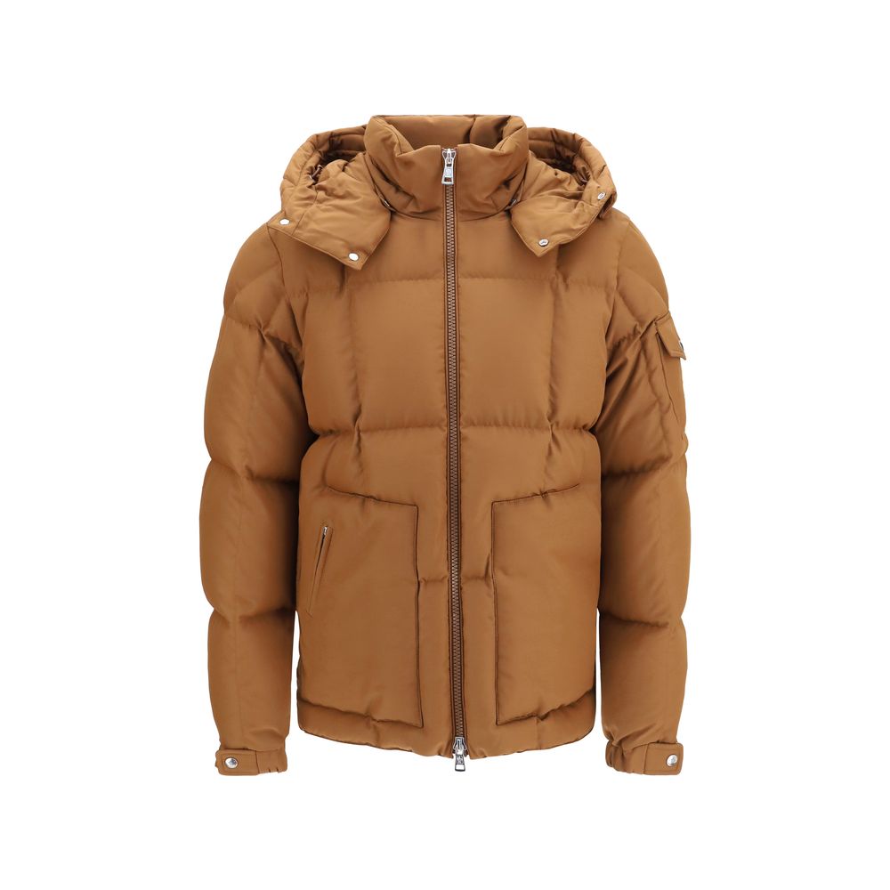 Moncler Brown Polyester Full-Length Jacket