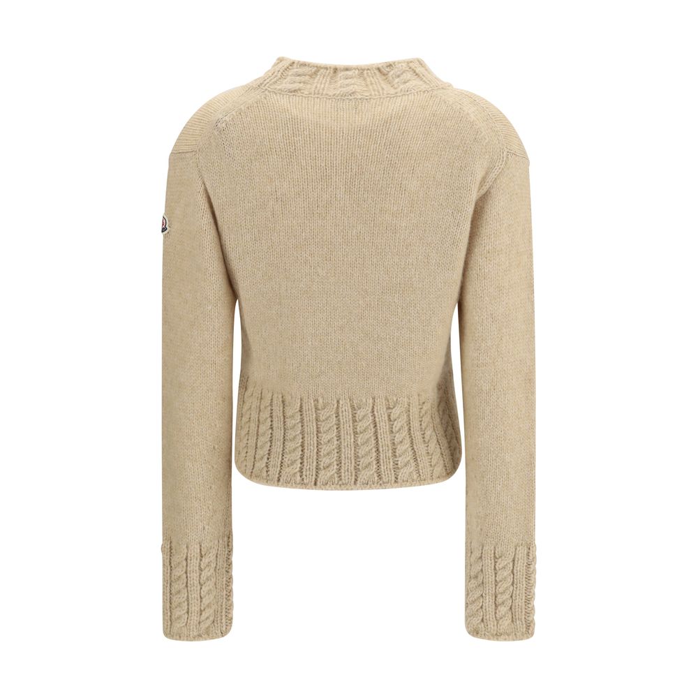 Moncler Beige Alpaca Vicugna Pacos Turtleneck