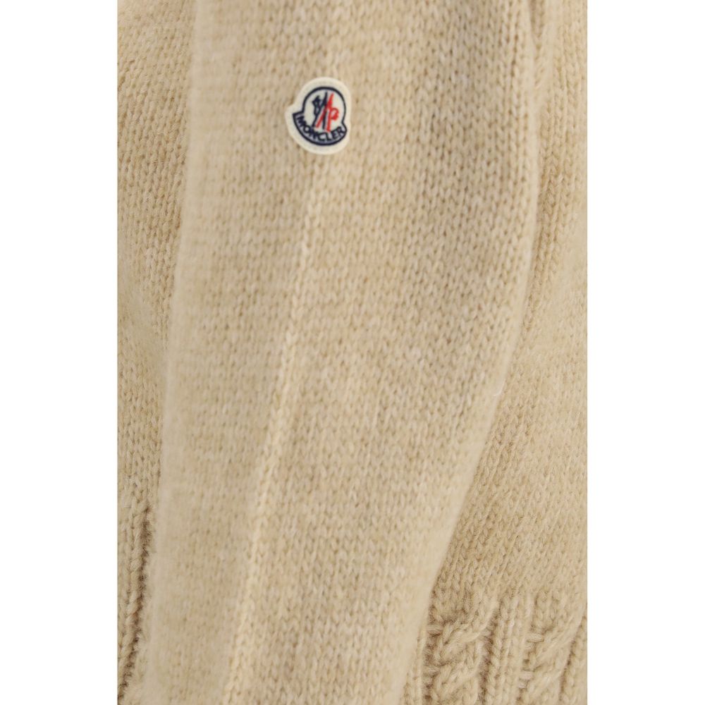 Moncler Beige Alpaca Vicugna Pacos Turtleneck