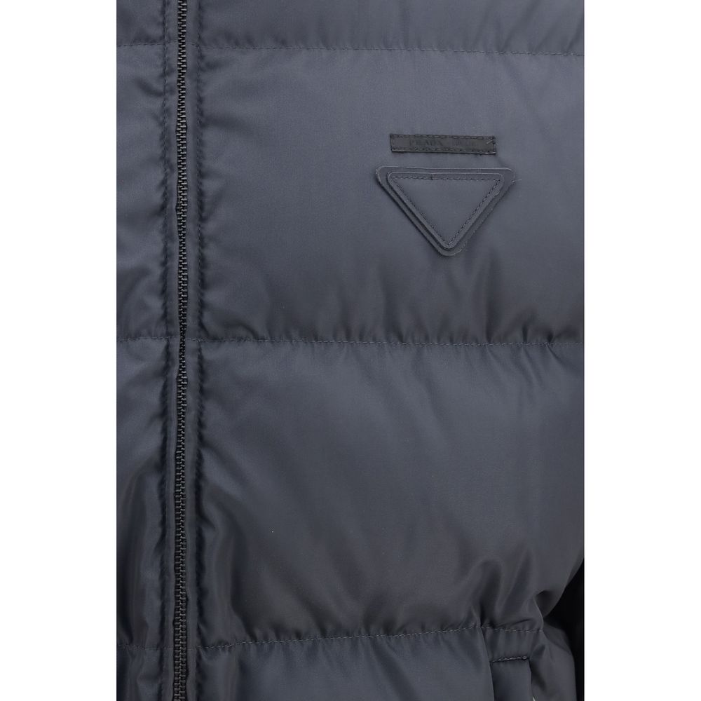 Prada Blue Polyamide Full-Length Jacket