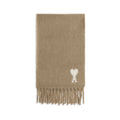 Ami Paris Beige Alpaca Vicugna Pacos Scarf