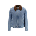 Ami Paris Blue Cotton Denim Jacket
