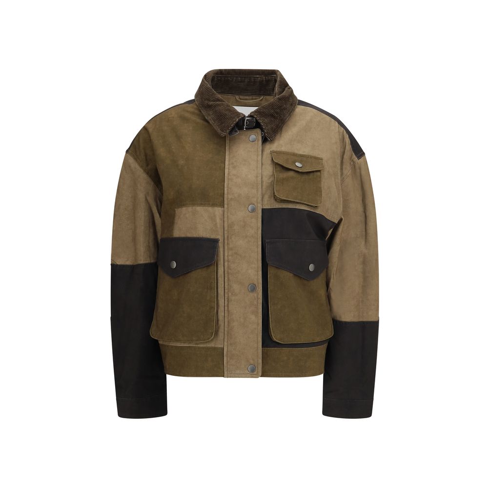 Isabel Marant Étoile Bicolor Cotton Denim Jacket