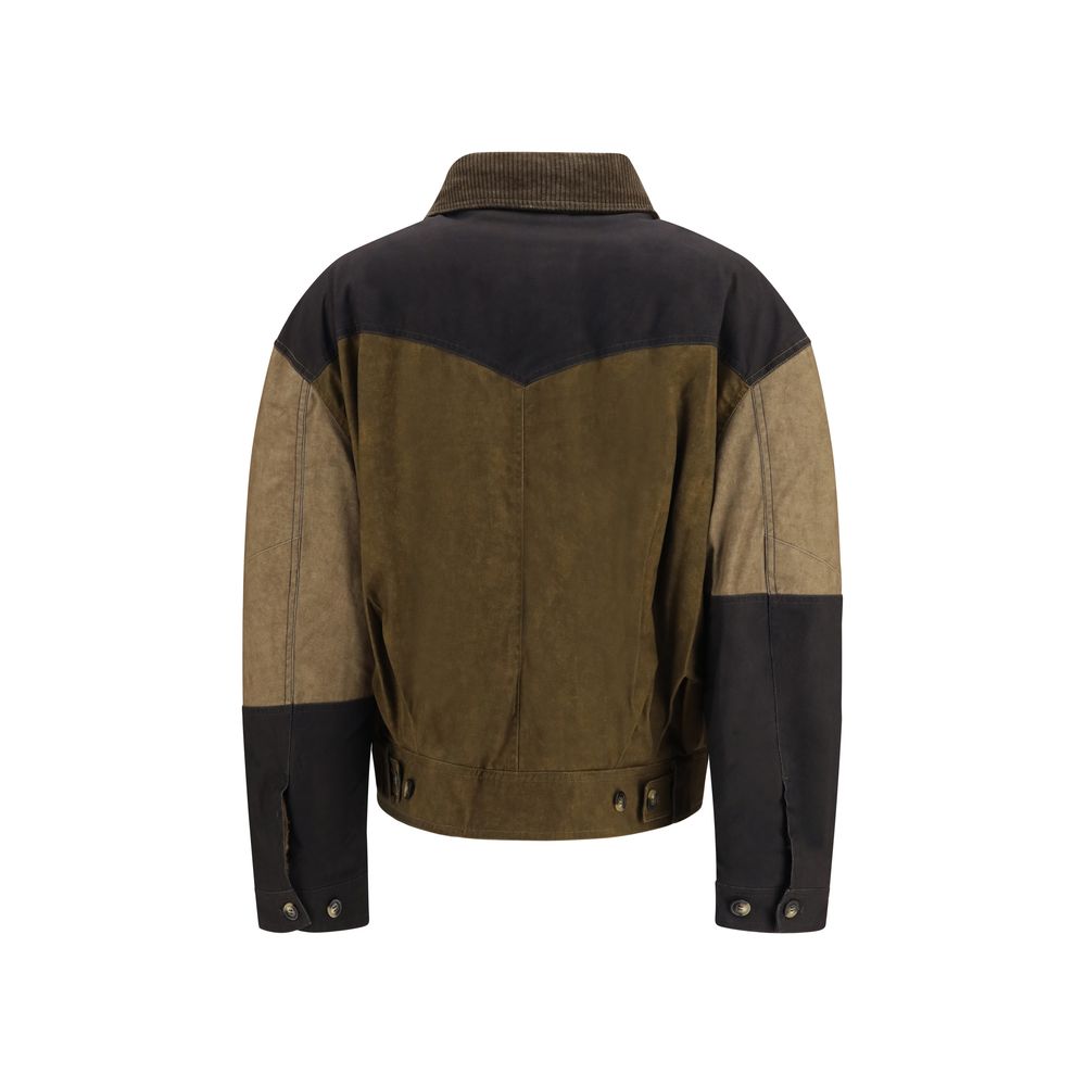 Isabel Marant Étoile Bicolor Cotton Denim Jacket