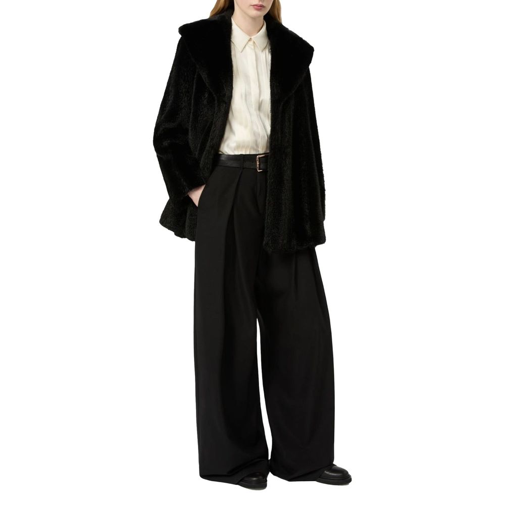 Max Mara Black Elastane Casual Pants