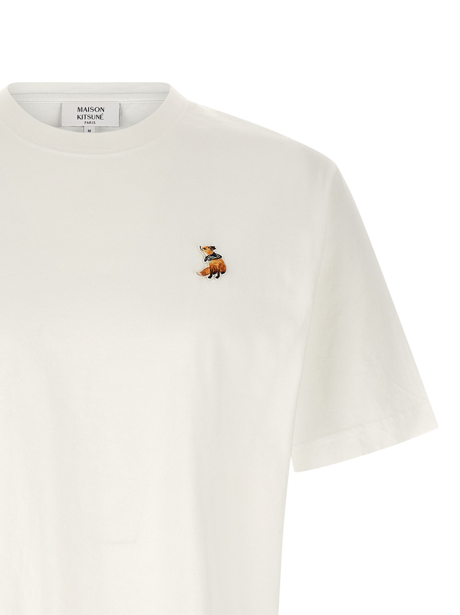 Maison Kitsuné White Organic Cotton T-Shirt