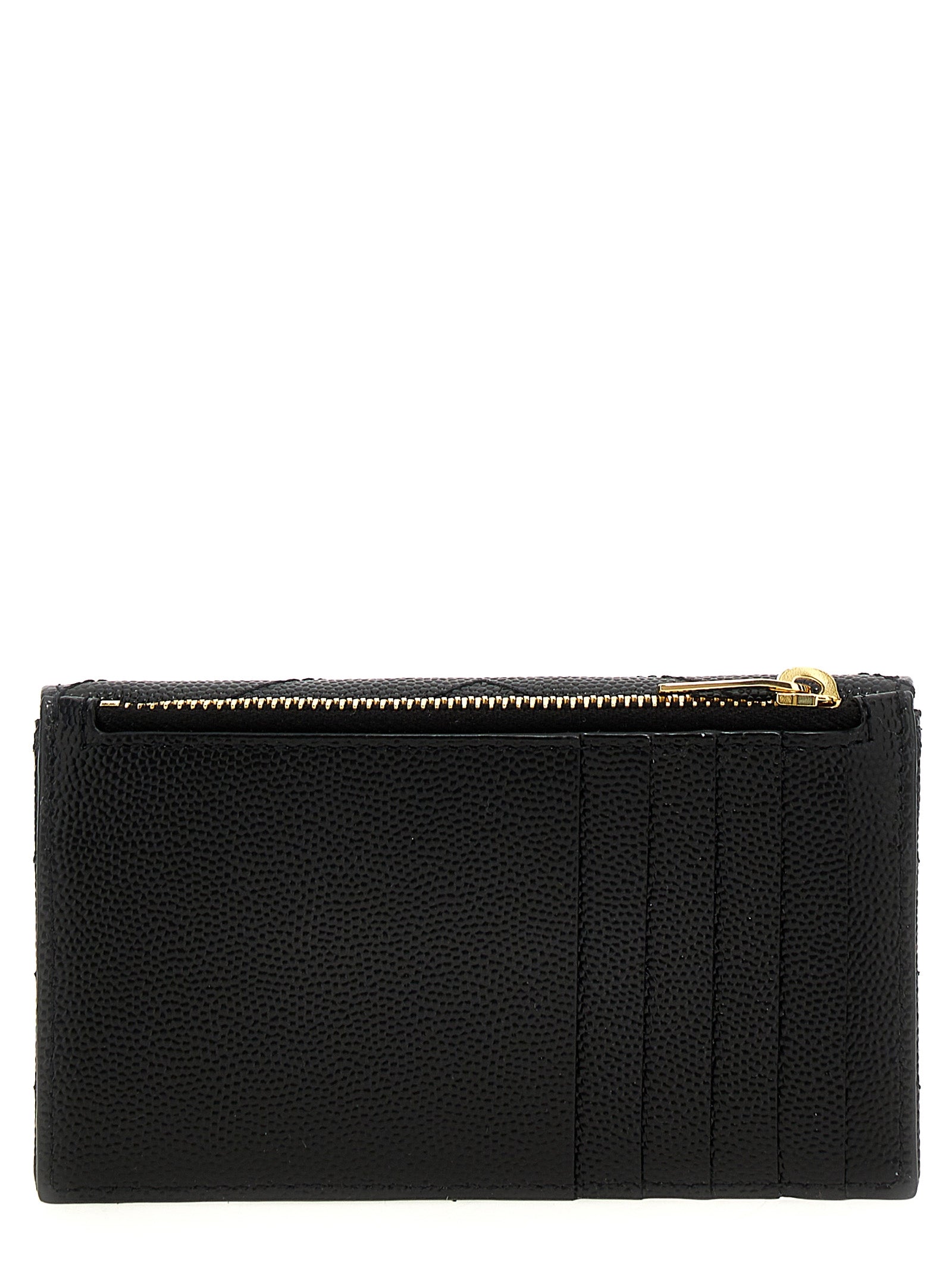 Saint Laurent Black Calfskin Cardholder