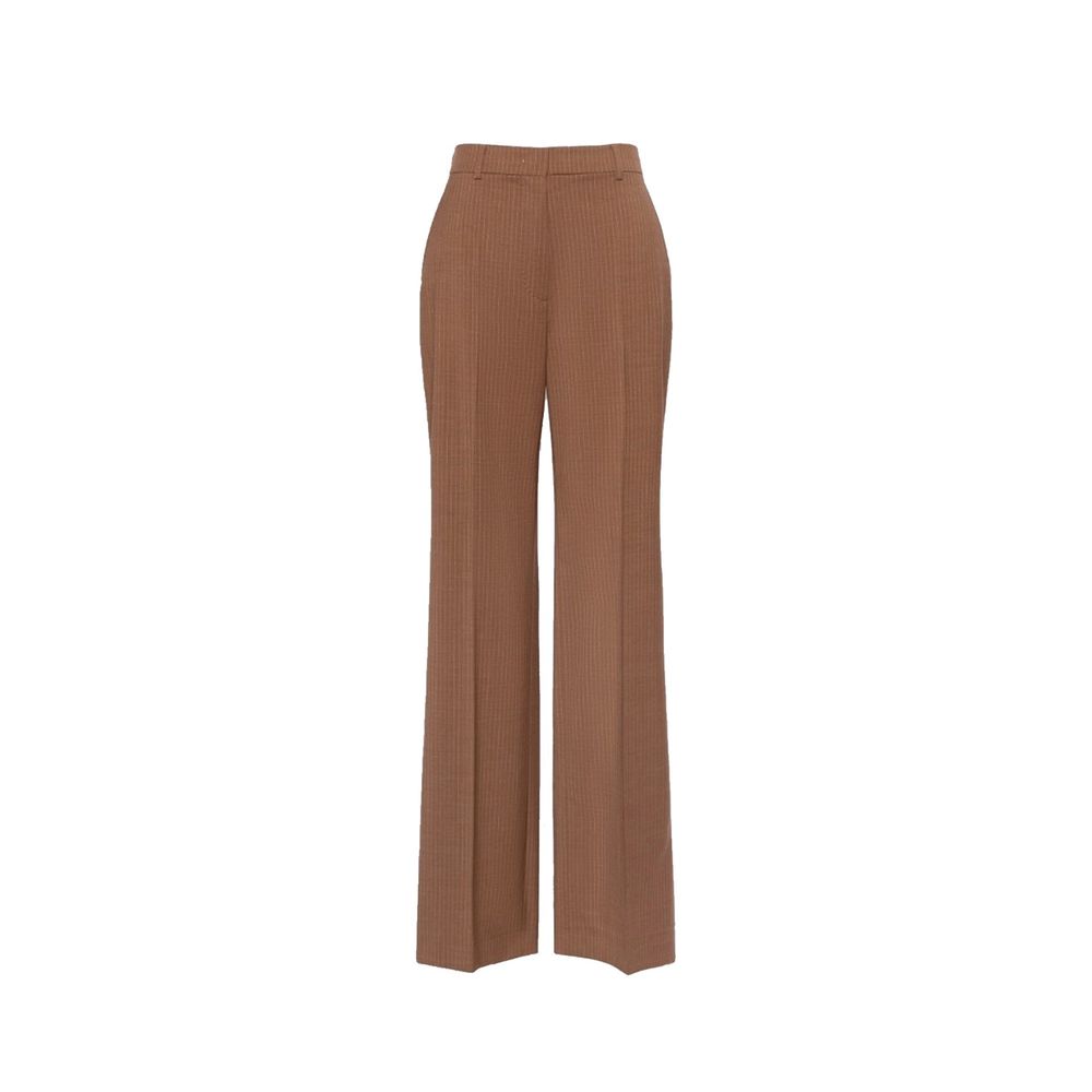 Max Mara Brown Virgin Wool Dress Pants